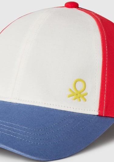  Erkek Çocuk Havacı Mavi Renk Bloklu Logolu Kep Şapka