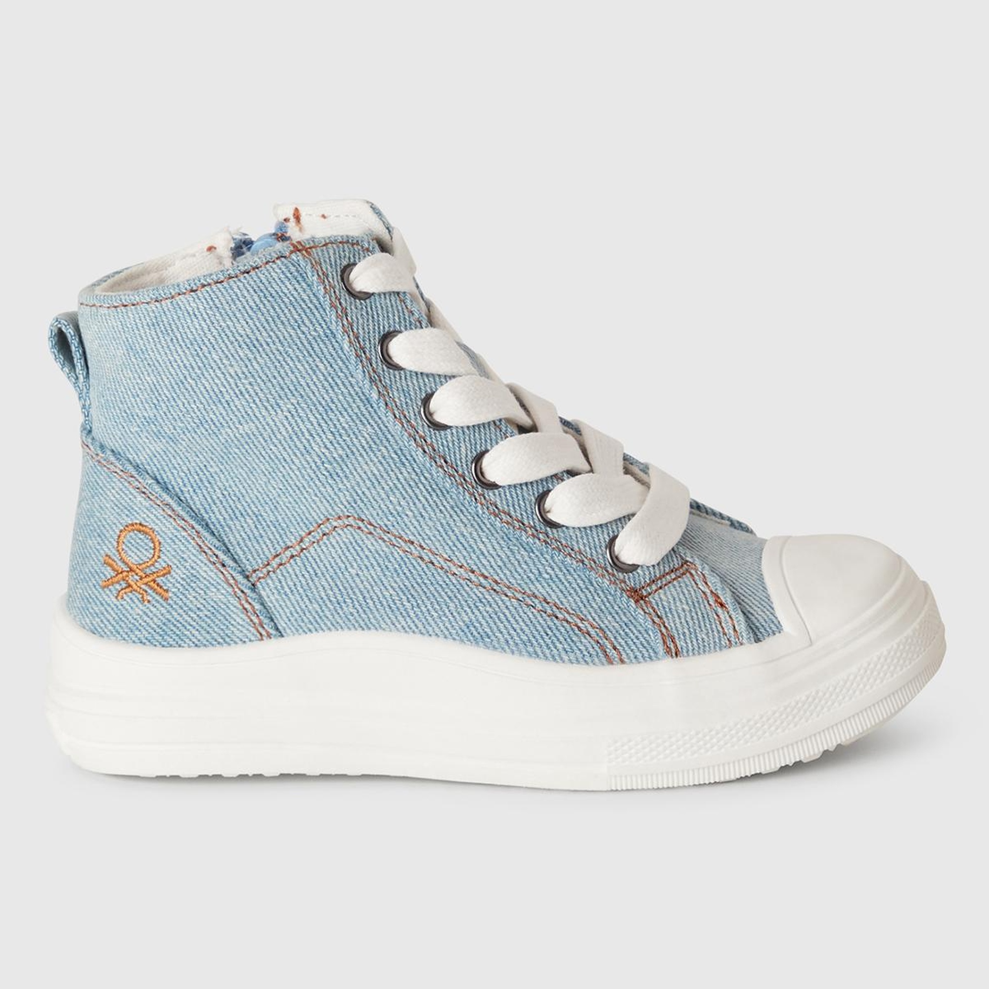 Erkek Çocuk Denim Logo Detaylı Sneaker