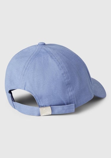  Erkek Çocuk Havacı Mavi Logo İşlemeli Arkası Ayarlanabilir Kep Şapka