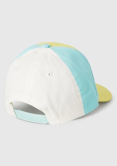  Erkek Çocuk Sarı Peanuts Baskılı Renk Bloklu Kep Şapka