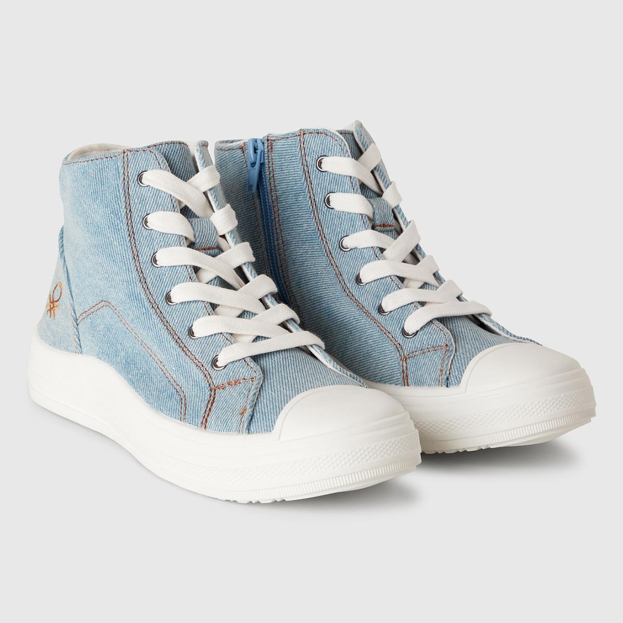 Erkek Çocuk Denim Logo Detaylı Sneaker