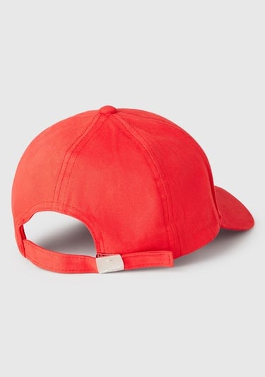  Erkek Çocuk Kırmızı Logo İşlemeli Arkası Ayarlanabilir Kep Şapka