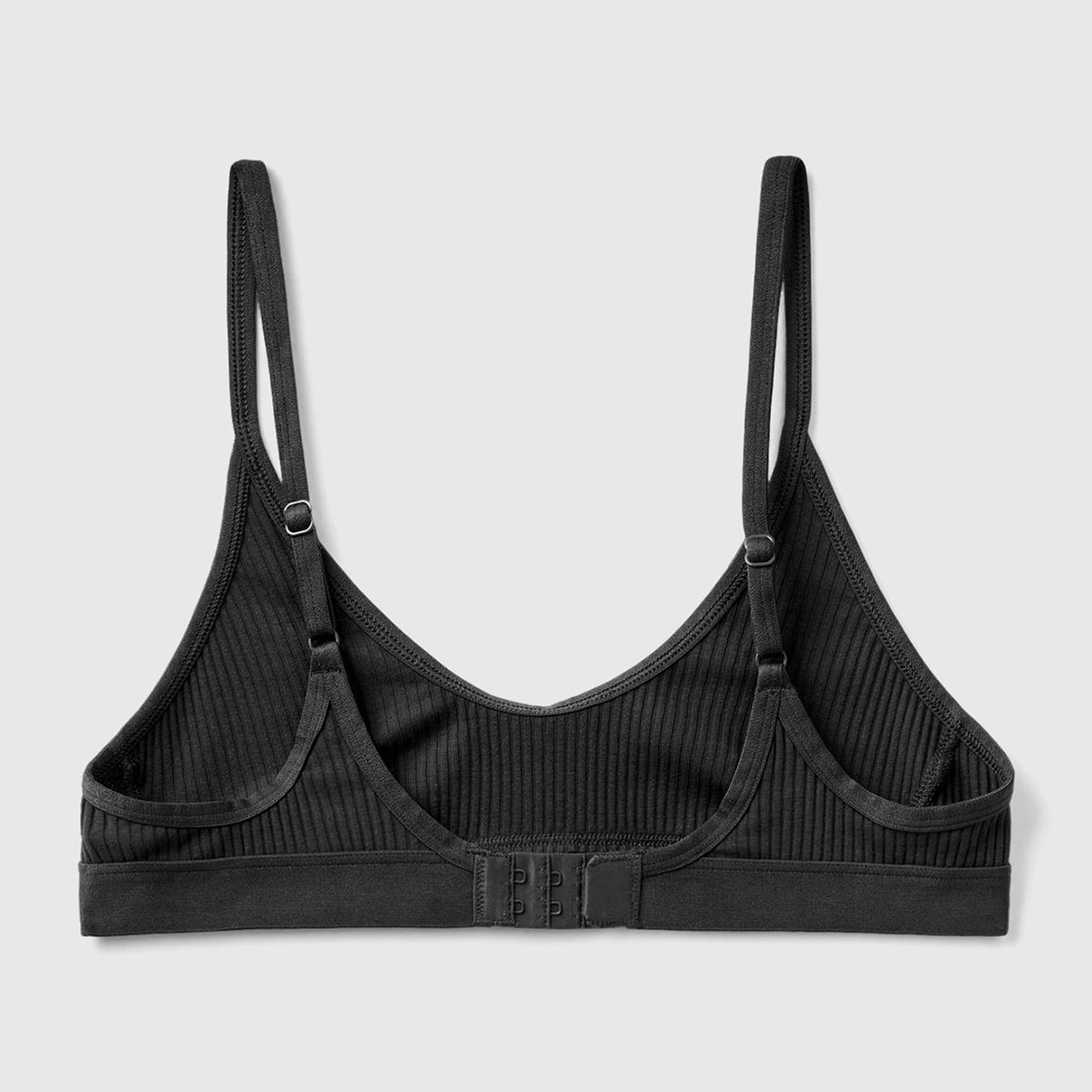 Kadın Siyah Benetton Logolu Askılı Sütyen