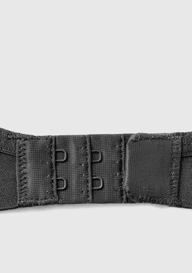  Kadın Siyah Benetton Logolu Askılı Sütyen