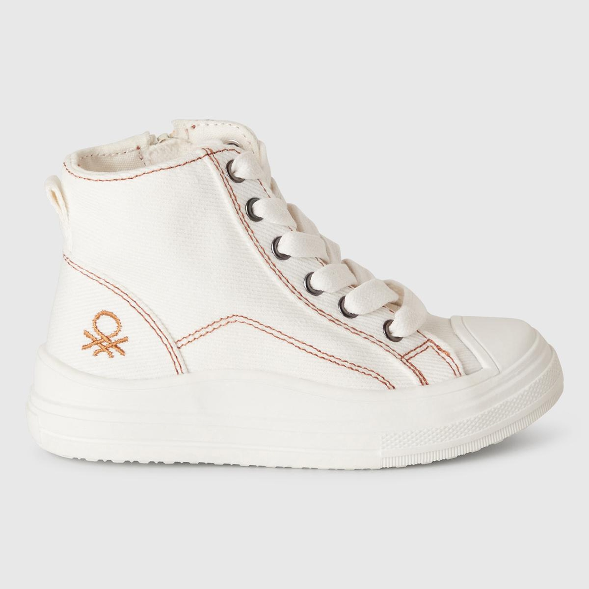 Erkek Çocuk Beyaz Logo Detaylı Sneaker