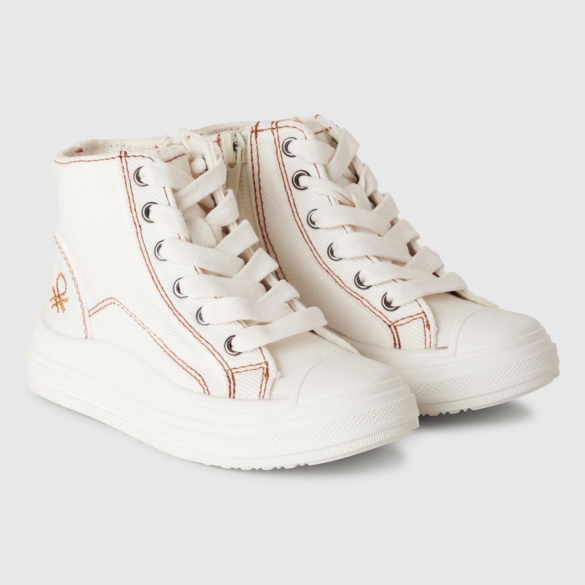 Erkek Çocuk Beyaz Logo Detaylı Sneaker