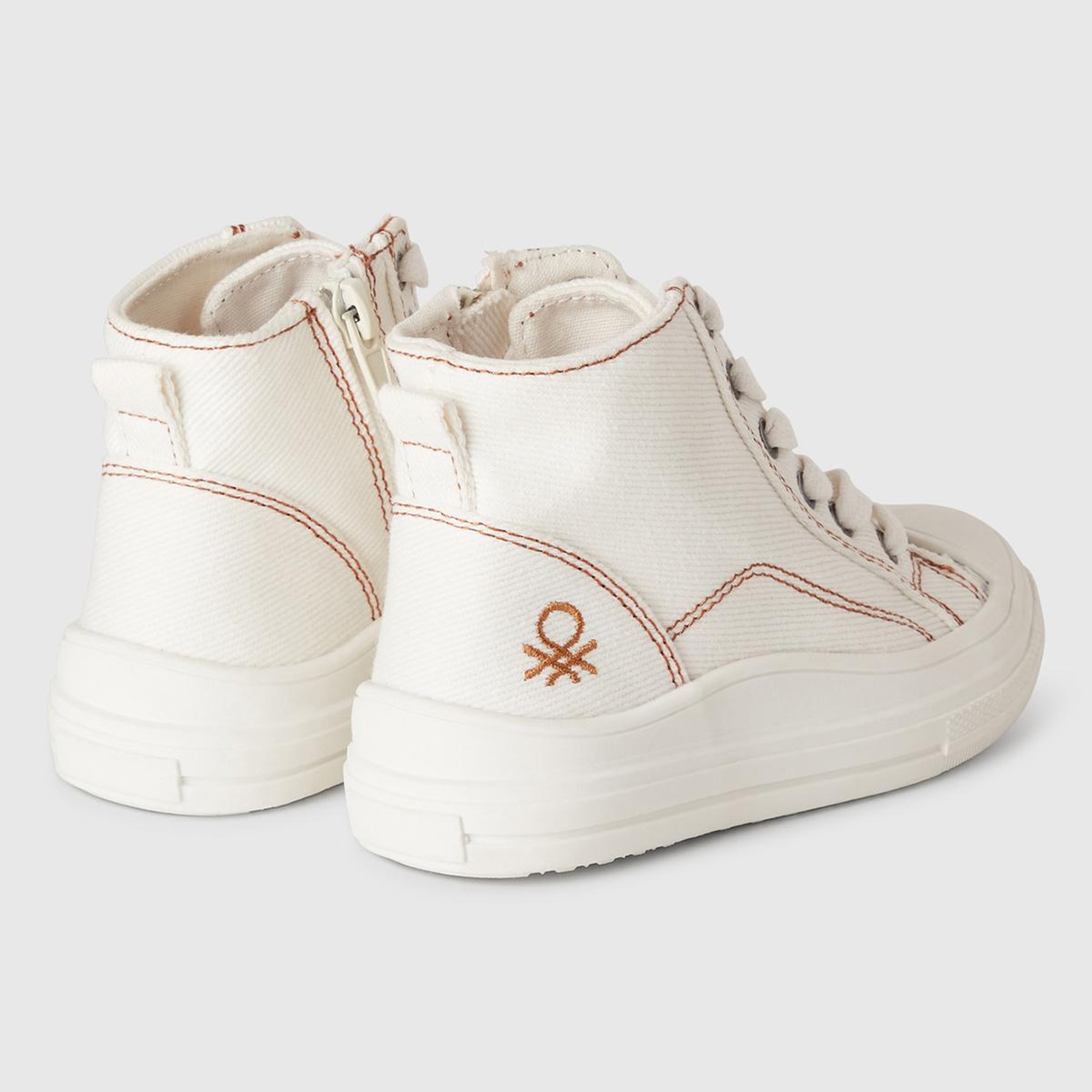 Erkek Çocuk Beyaz Logo Detaylı Sneaker