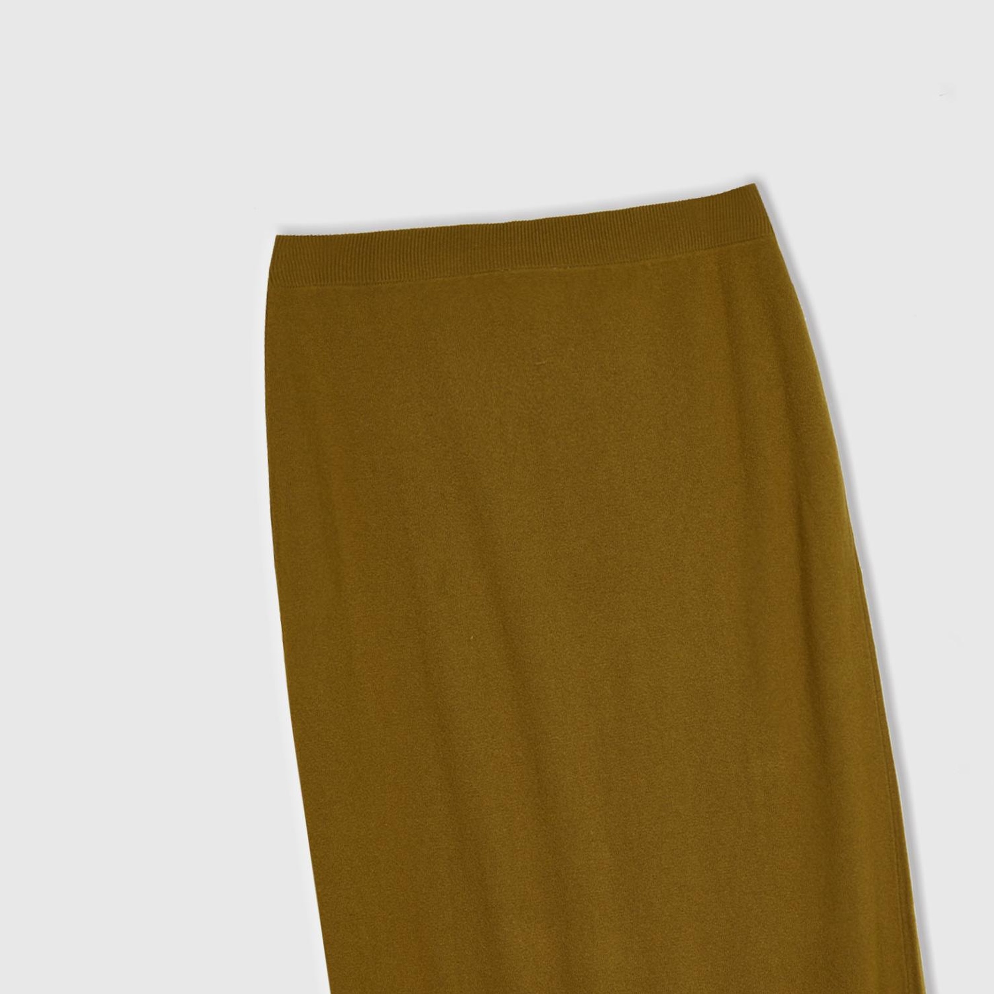 Kadın Taba Beli Lastikli Kaşmir Karışım Etek