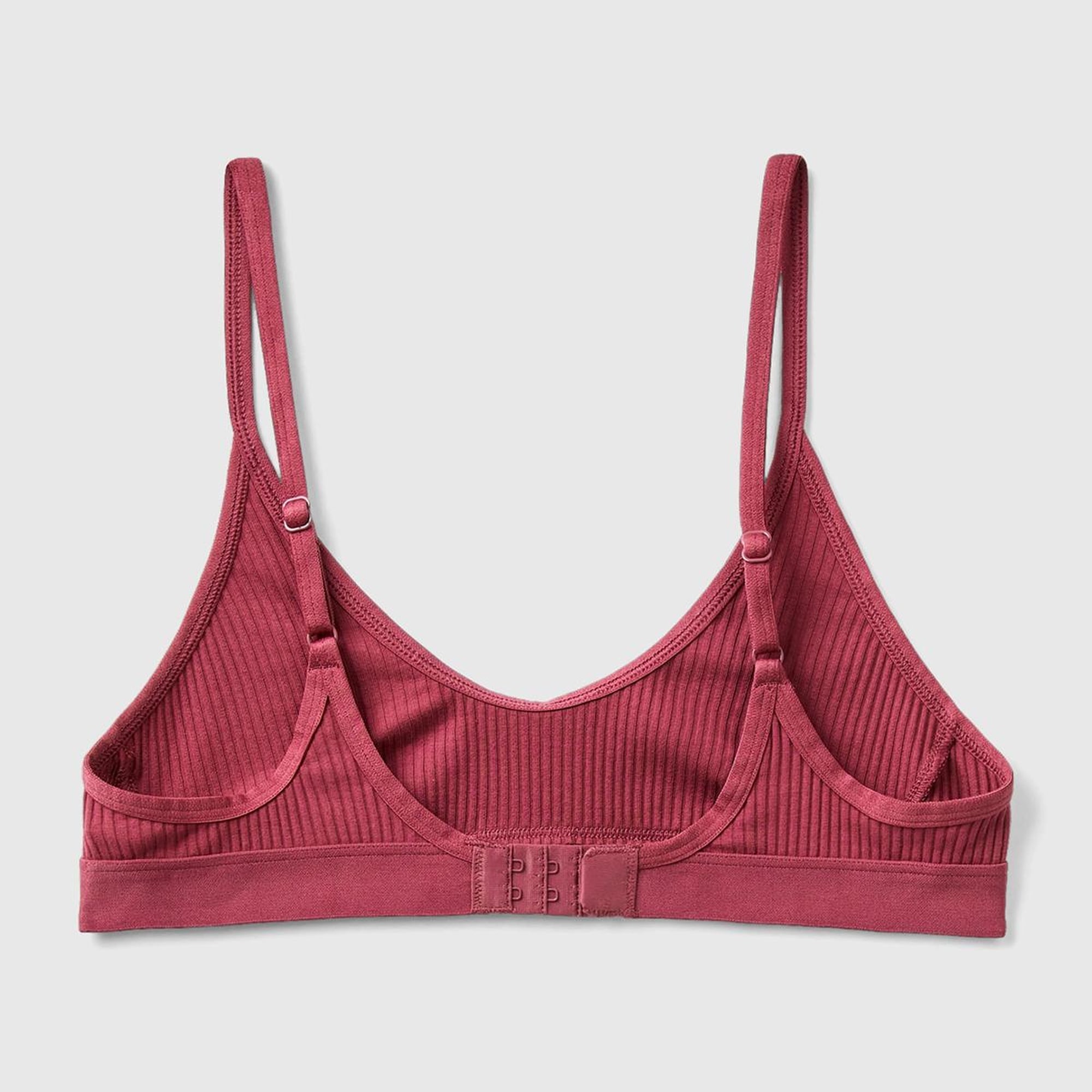 Kadın Bordo Benetton Logolu Askılı Sütyen