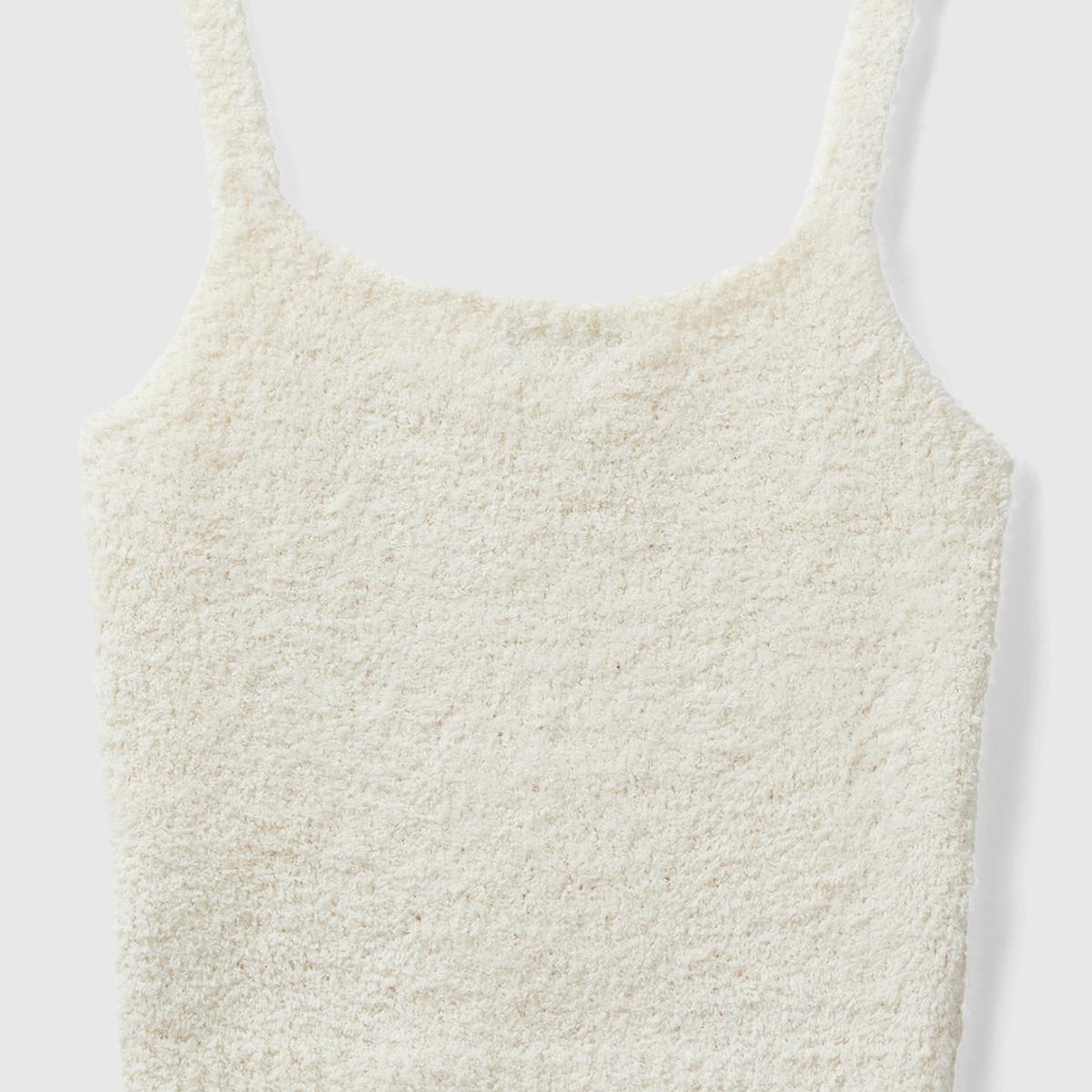 Kadın Krem Triko Crop Atlet