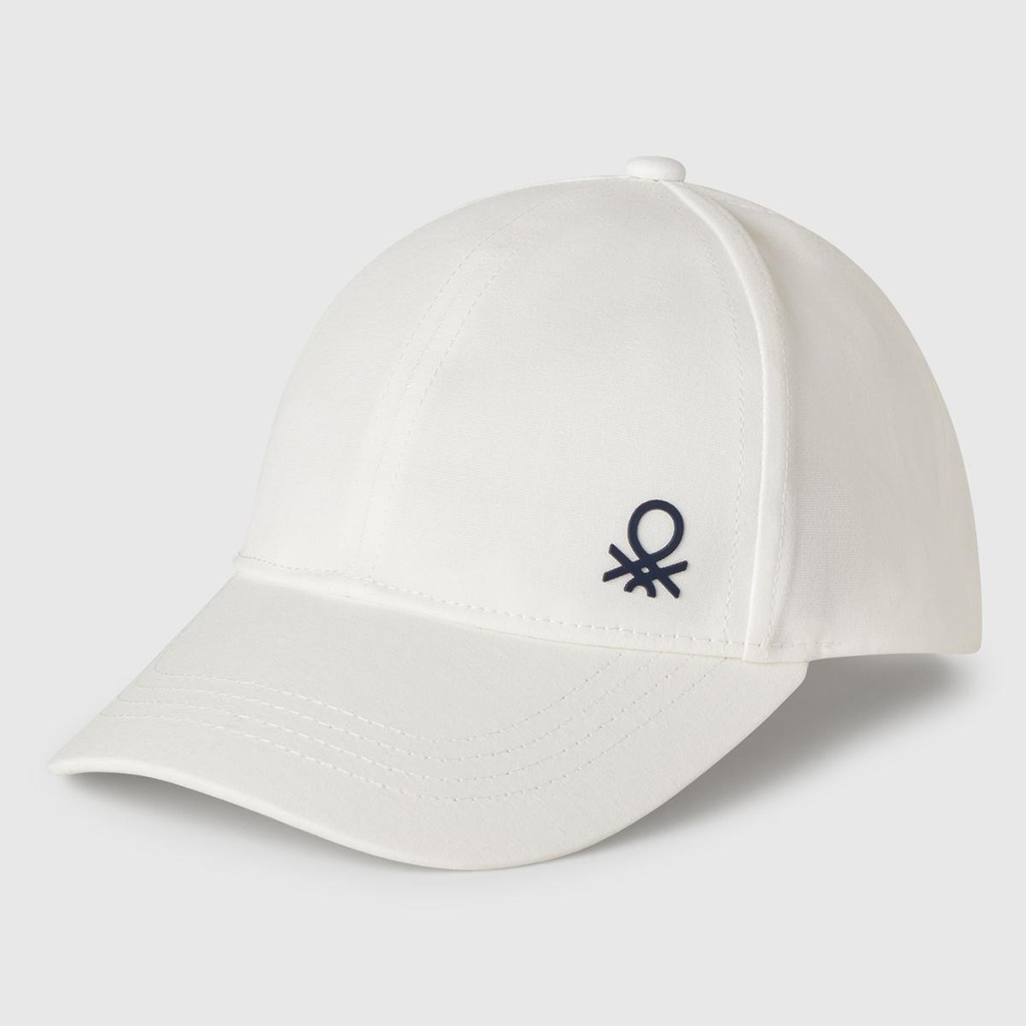 Erkek Çocuk Beyaz Önü Logo Baskılı Kep Şapka