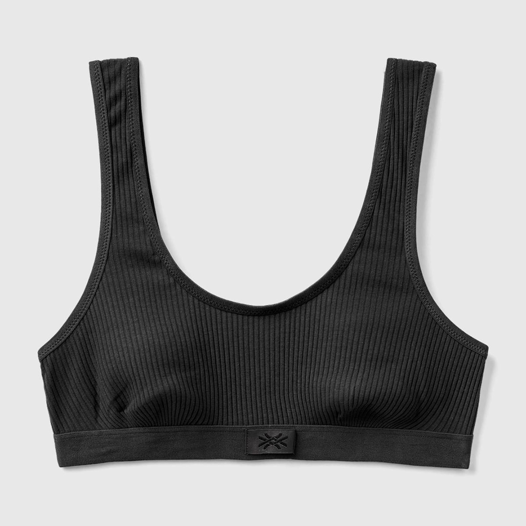 Kadın Siyah Benetton Logolu Spor Sütyen