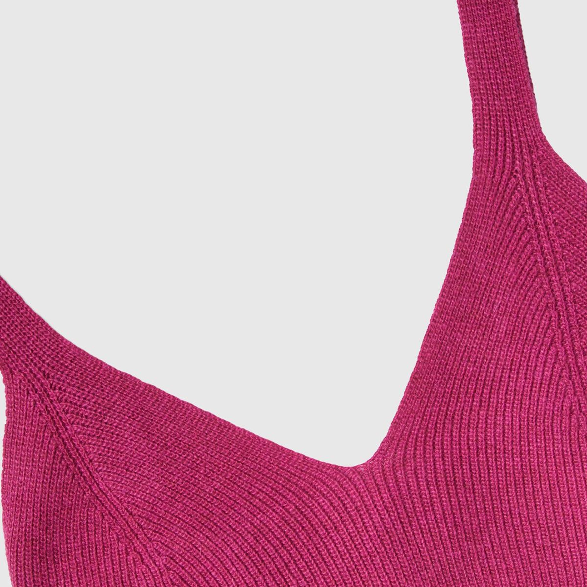 Kadın Fuşya Kaşmir Karışım Bralet