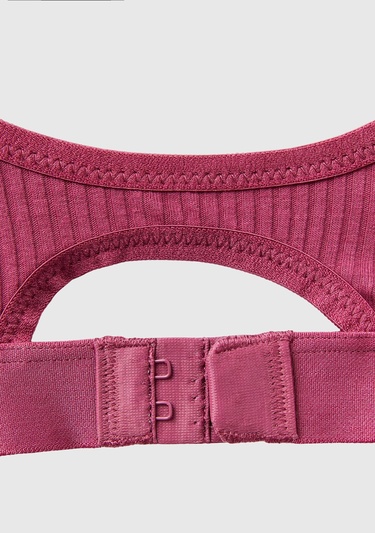  Kadın Bordo Benetton Logolu Spor Sütyen