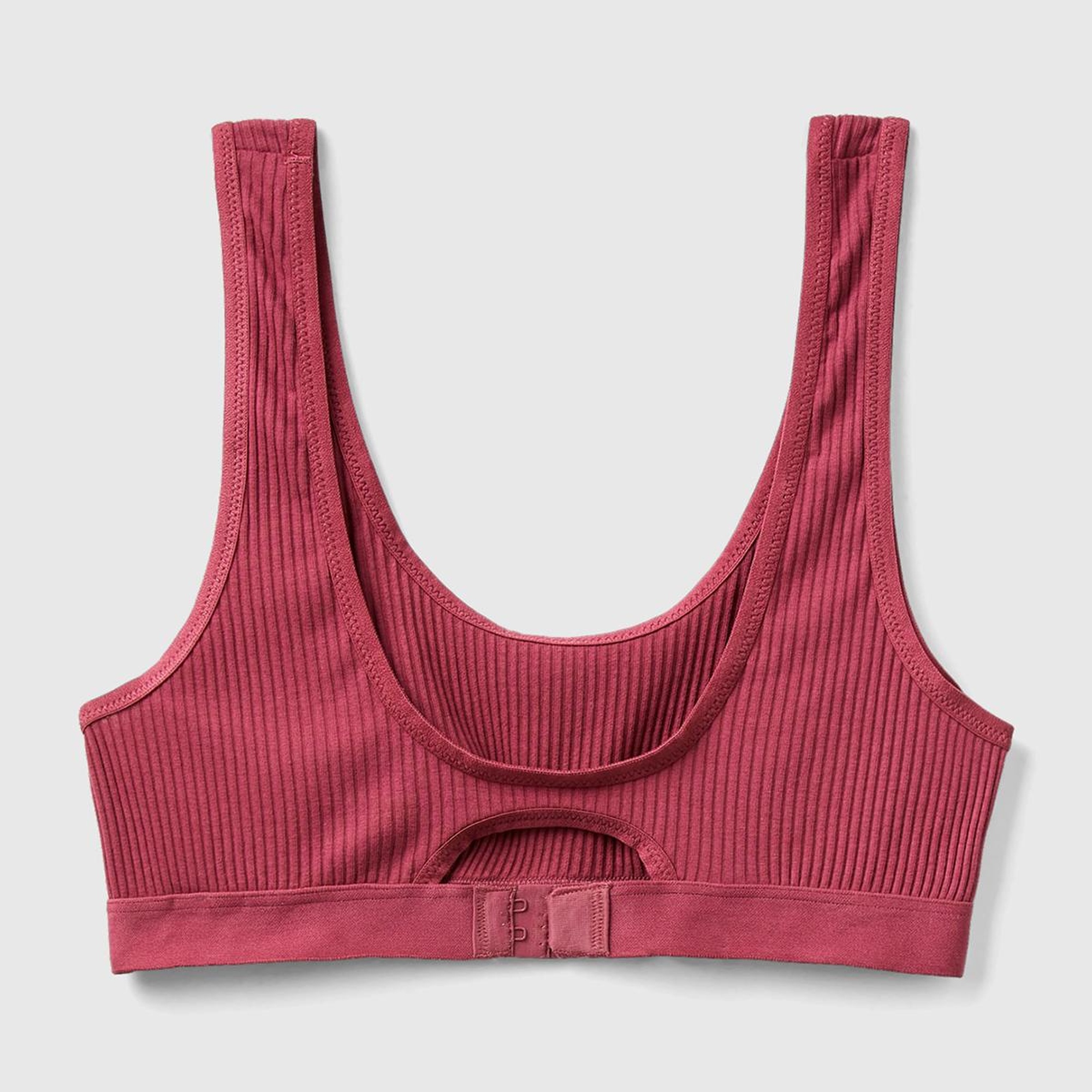 Kadın Bordo Benetton Logolu Spor Sütyen