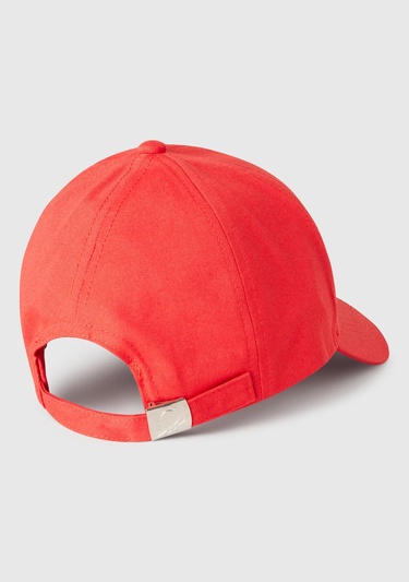  Erkek Çocuk Kırmızı Önü Logo Baskılı Kep Şapka