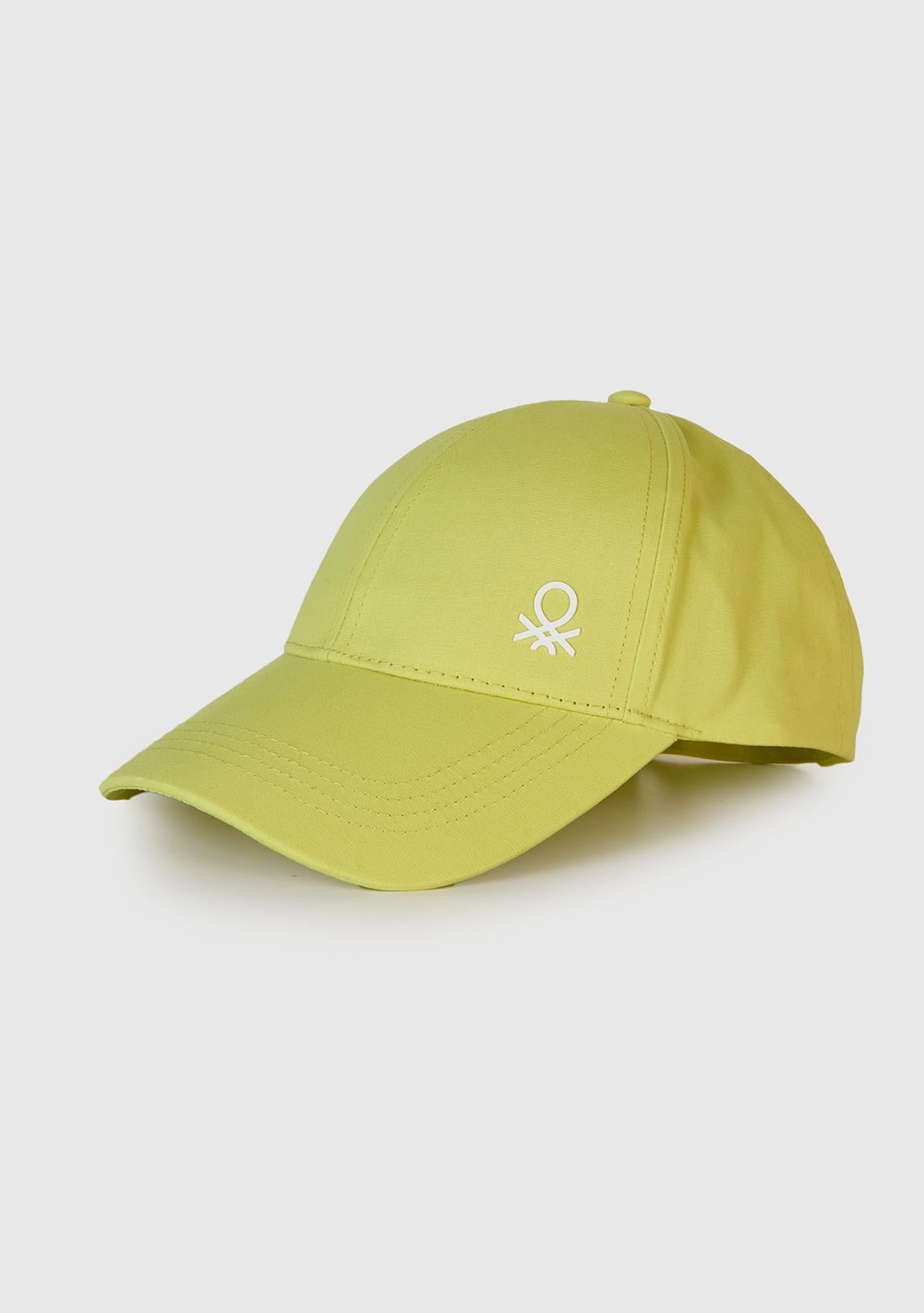  Erkek Çocuk Sarı Önü Logo Baskılı Kep Şapka