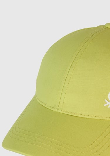  Erkek Çocuk Sarı Önü Logo Baskılı Kep Şapka