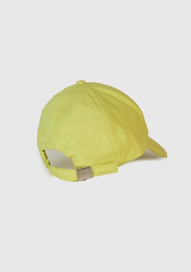  Erkek Çocuk Sarı Önü Logo Baskılı Kep Şapka