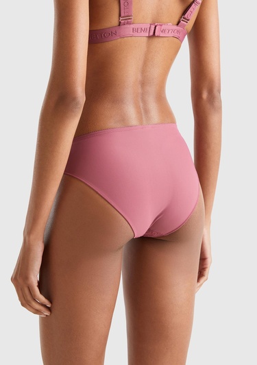  Kadın Bordo Dantelli Slip Külot