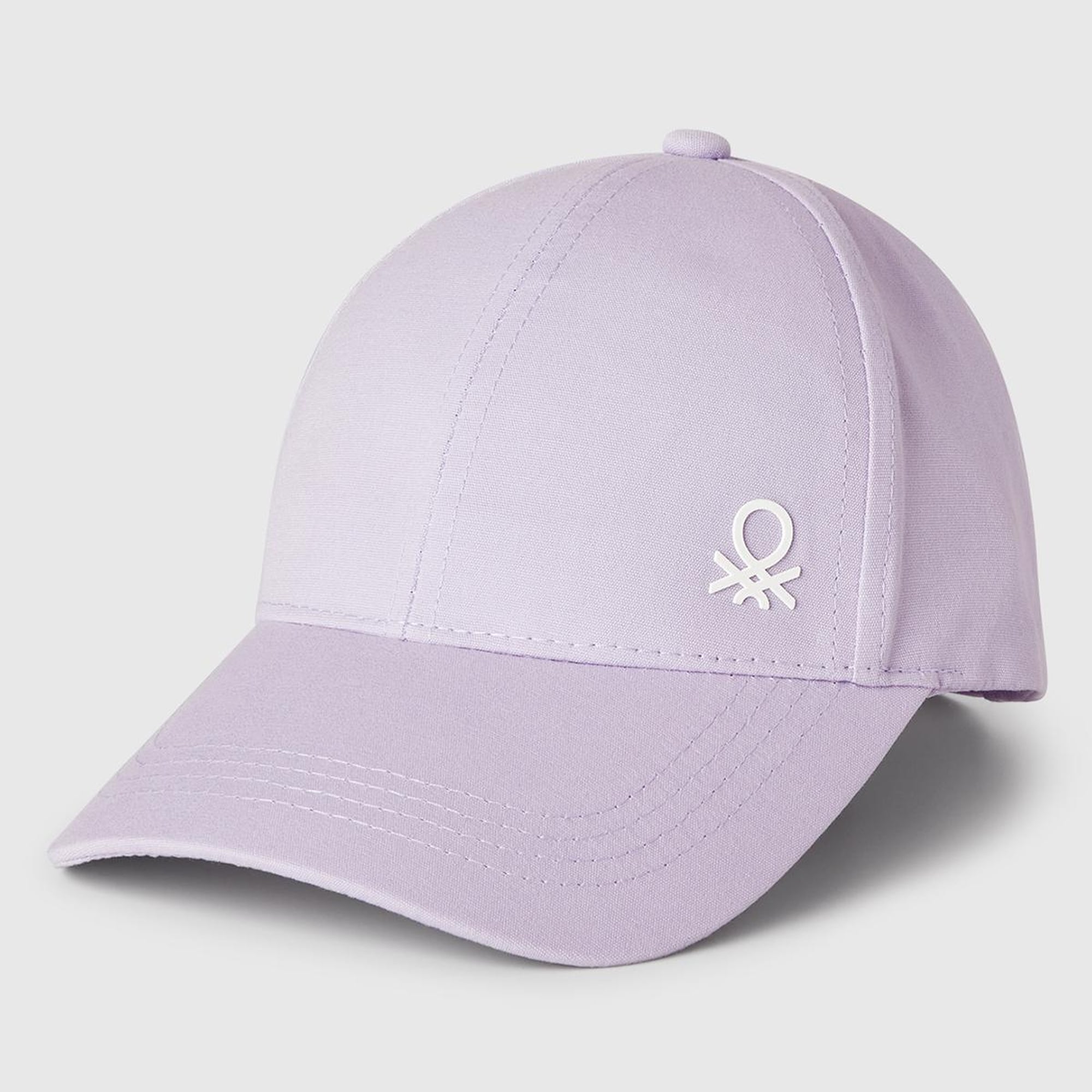 Erkek Çocuk Lila Önü Logo Baskılı Kep Şapka