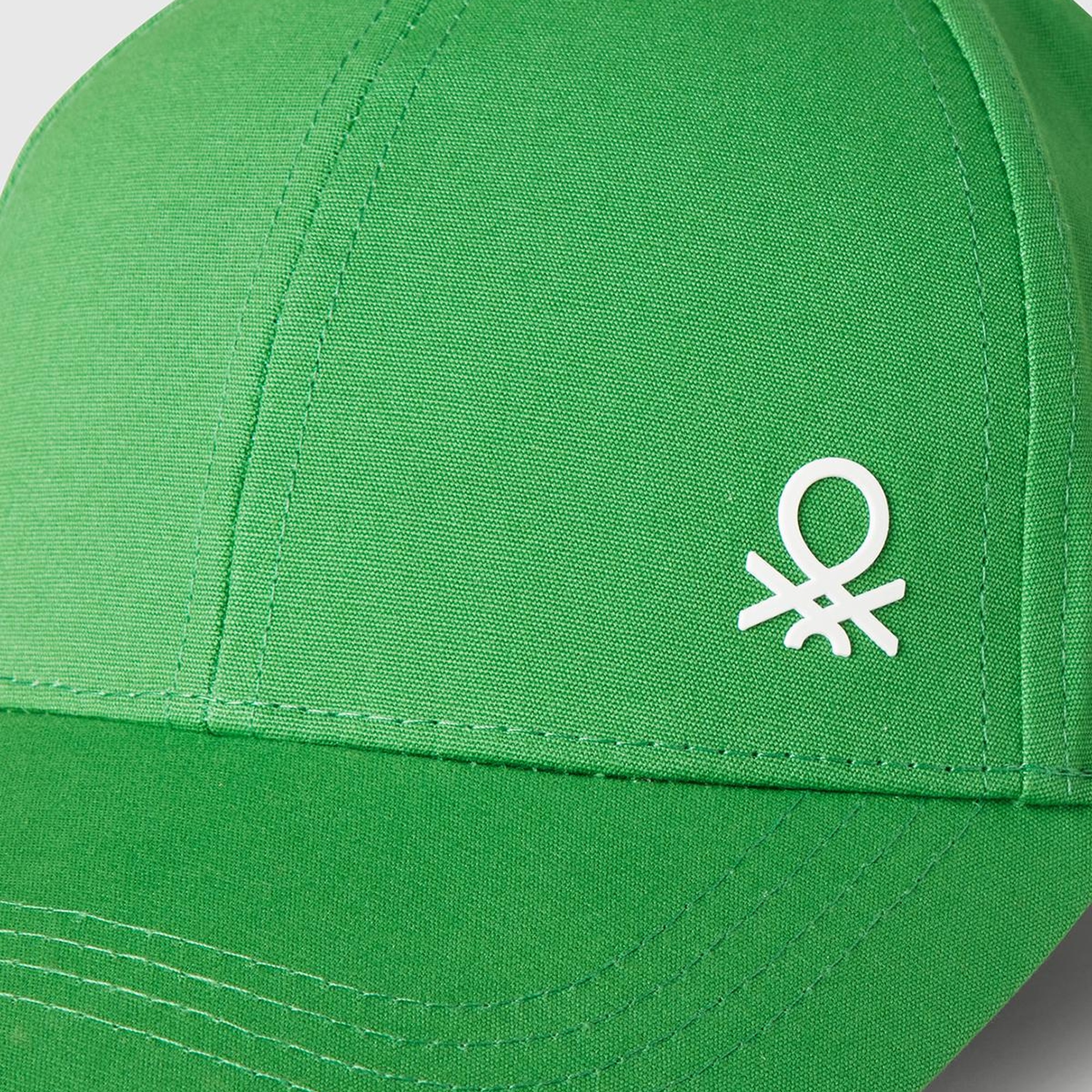 Erkek Çocuk Fıstık Yeşili Önü Logo Baskılı Kep Şapka