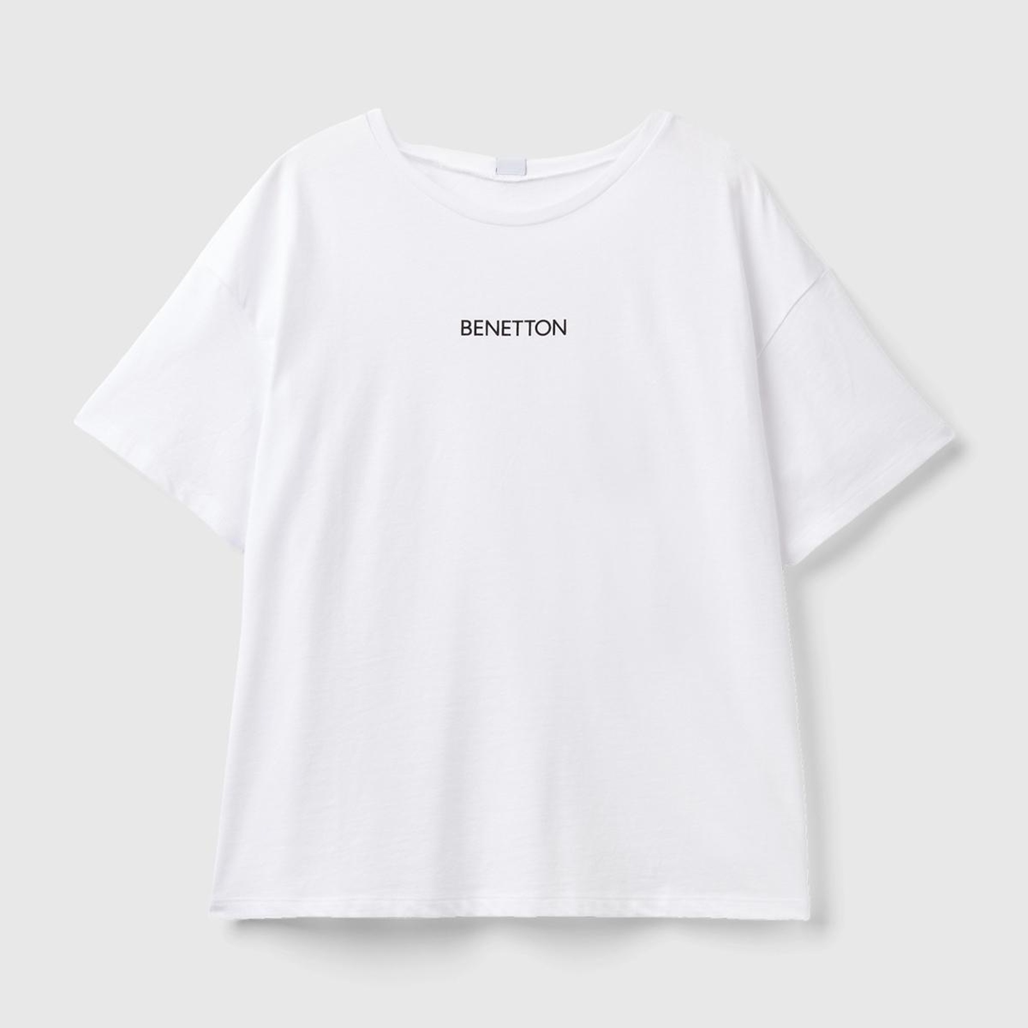 Kadın Beyaz Slogan Baskılı T-Shirt