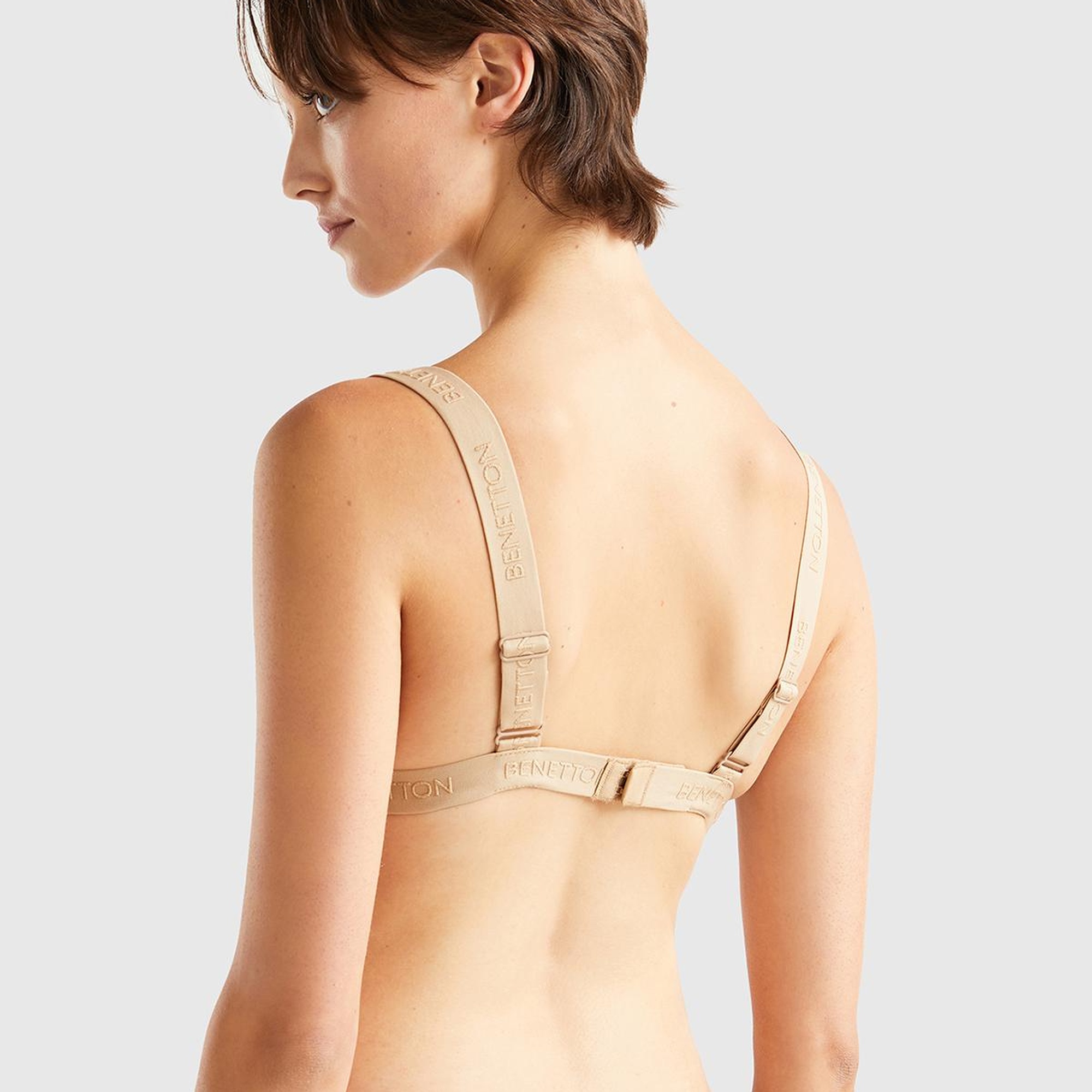 Kadın Taba Dantelli Üçgen Sütyen