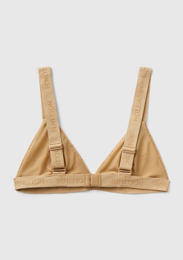  Kadın Taba Dantelli Üçgen Sütyen