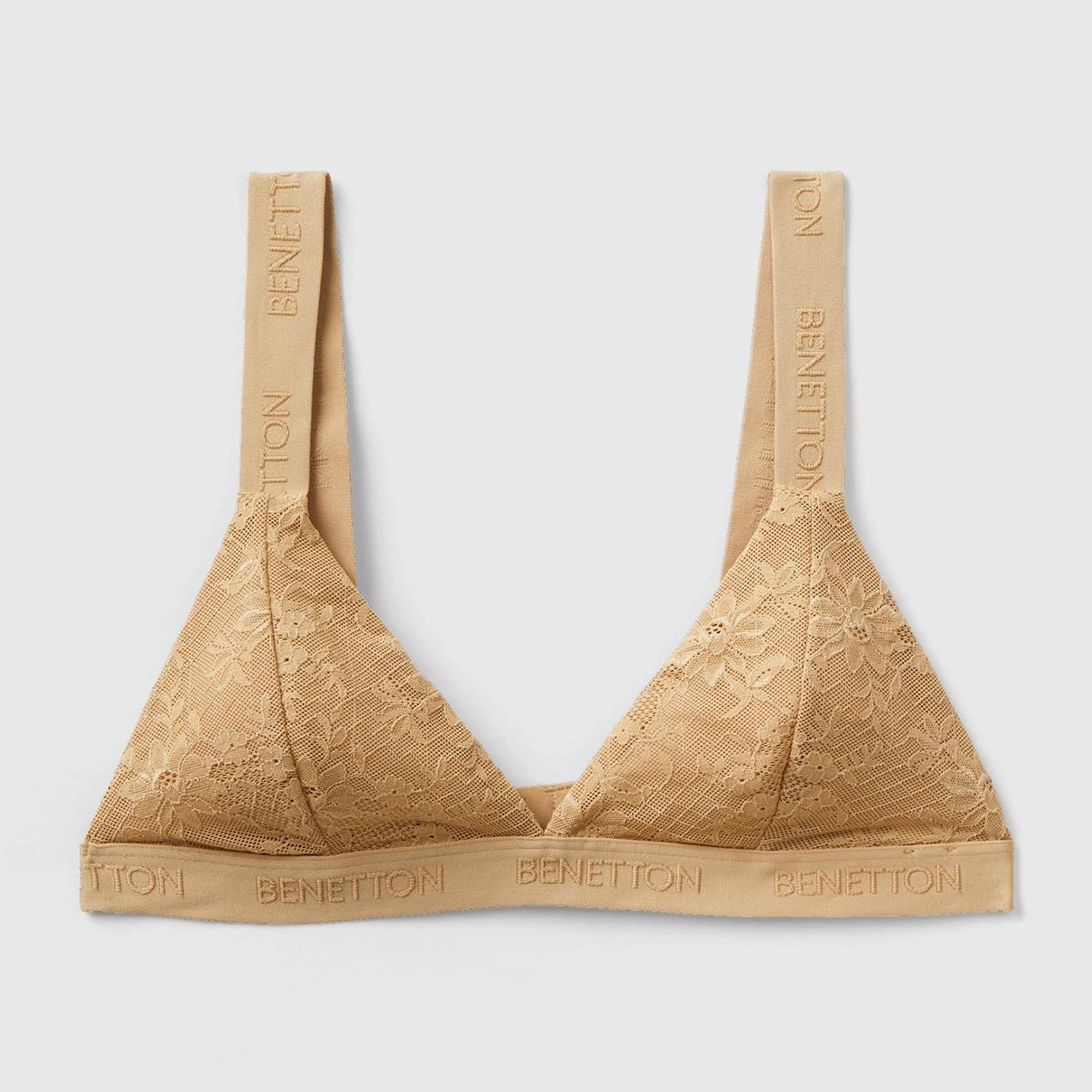 Kadın Taba Dantelli Üçgen Sütyen