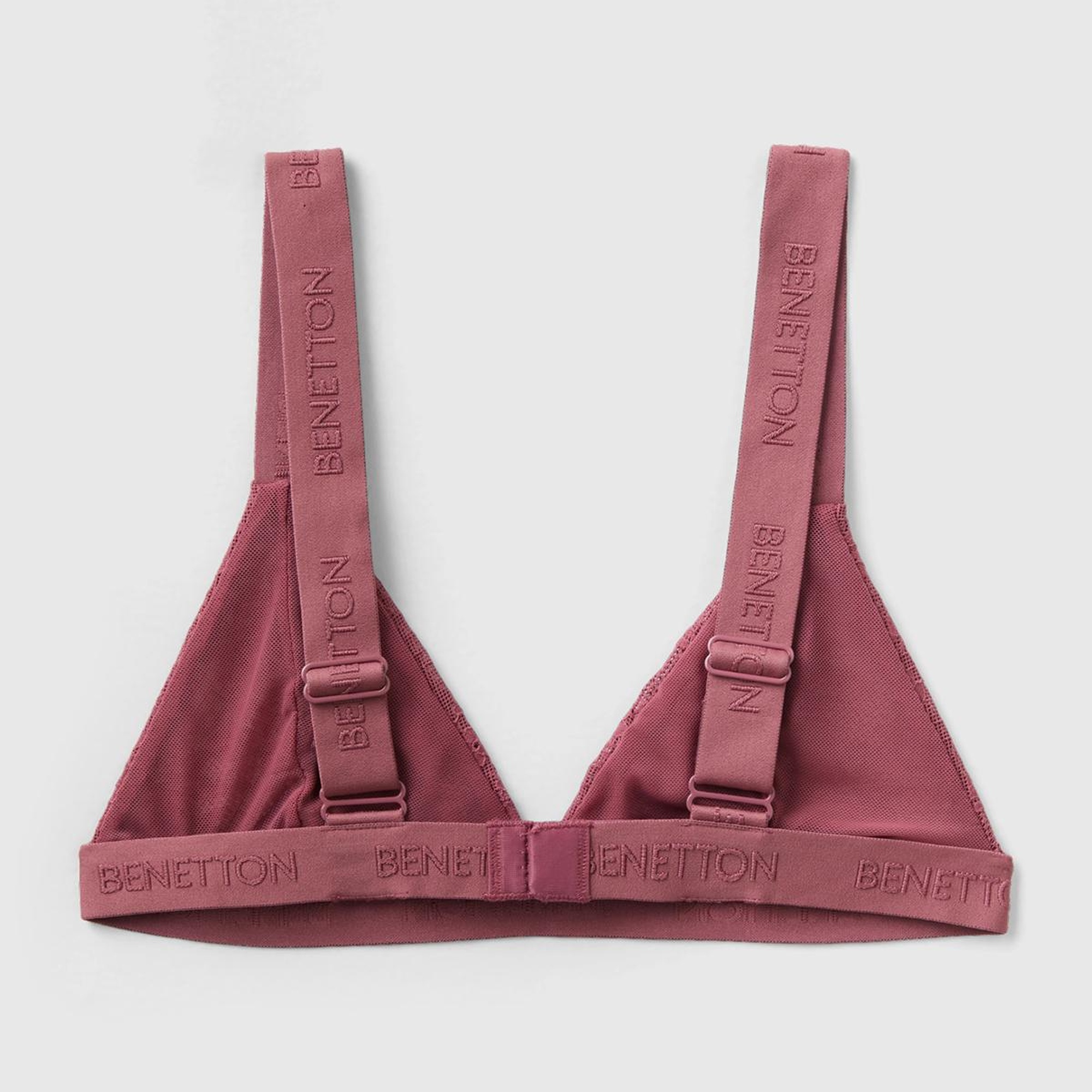 Kadın Bordo Dantelli Üçgen Sütyen