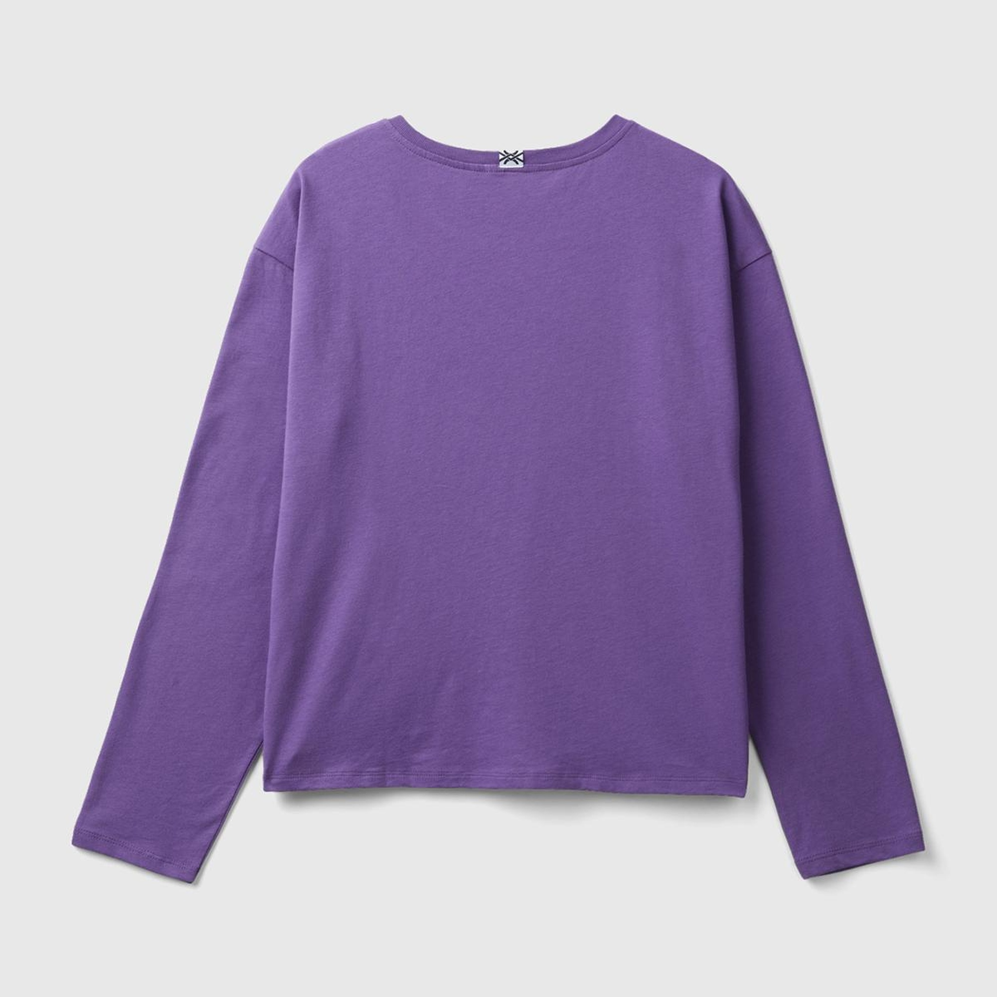 Kadın Mor Slogan Baskılı T-Shirt