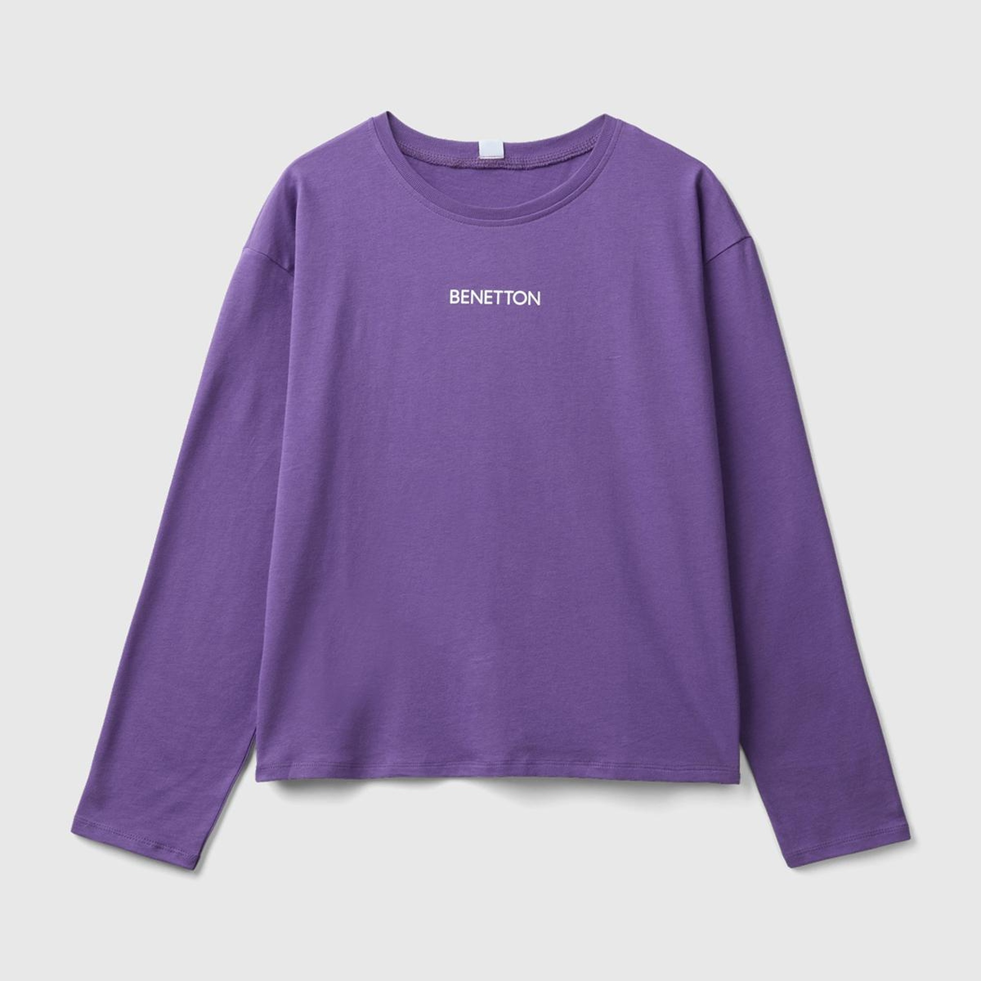 Kadın Mor Slogan Baskılı T-Shirt