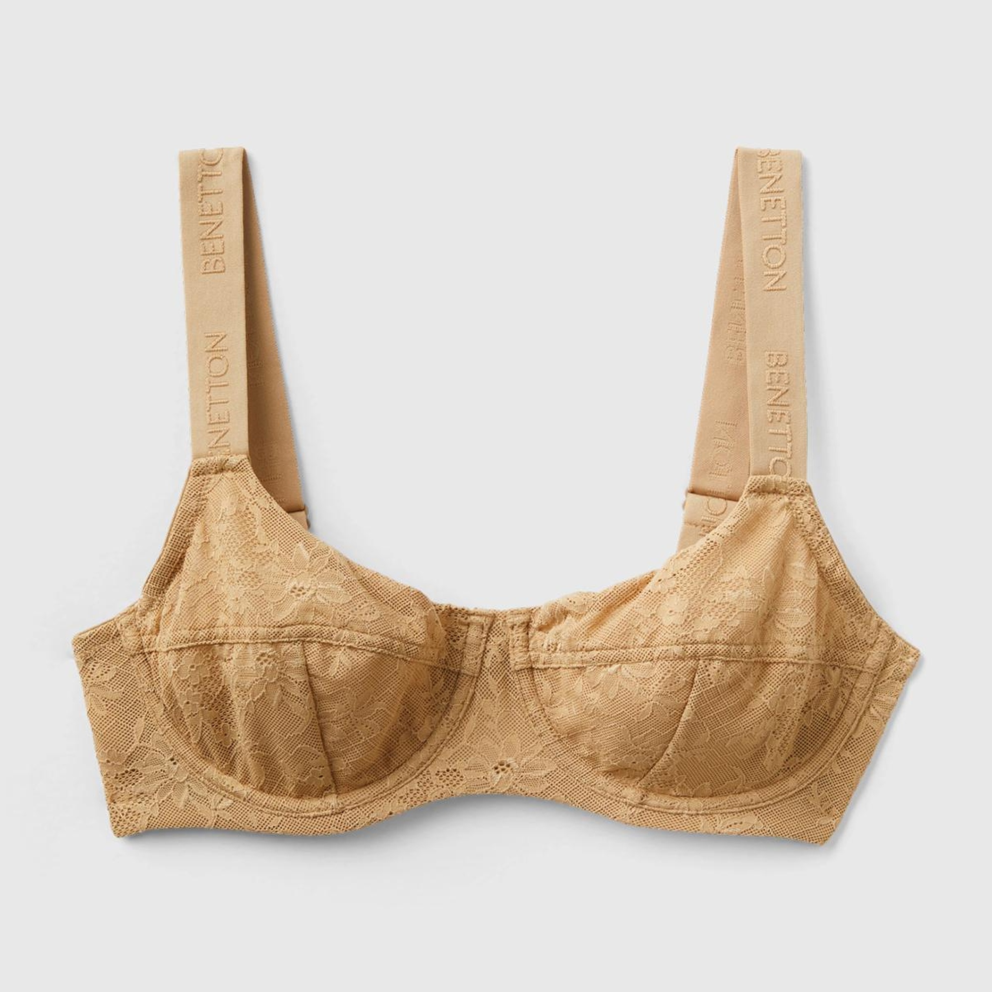 Kadın Taba Dantelli Balkonet Sütyen