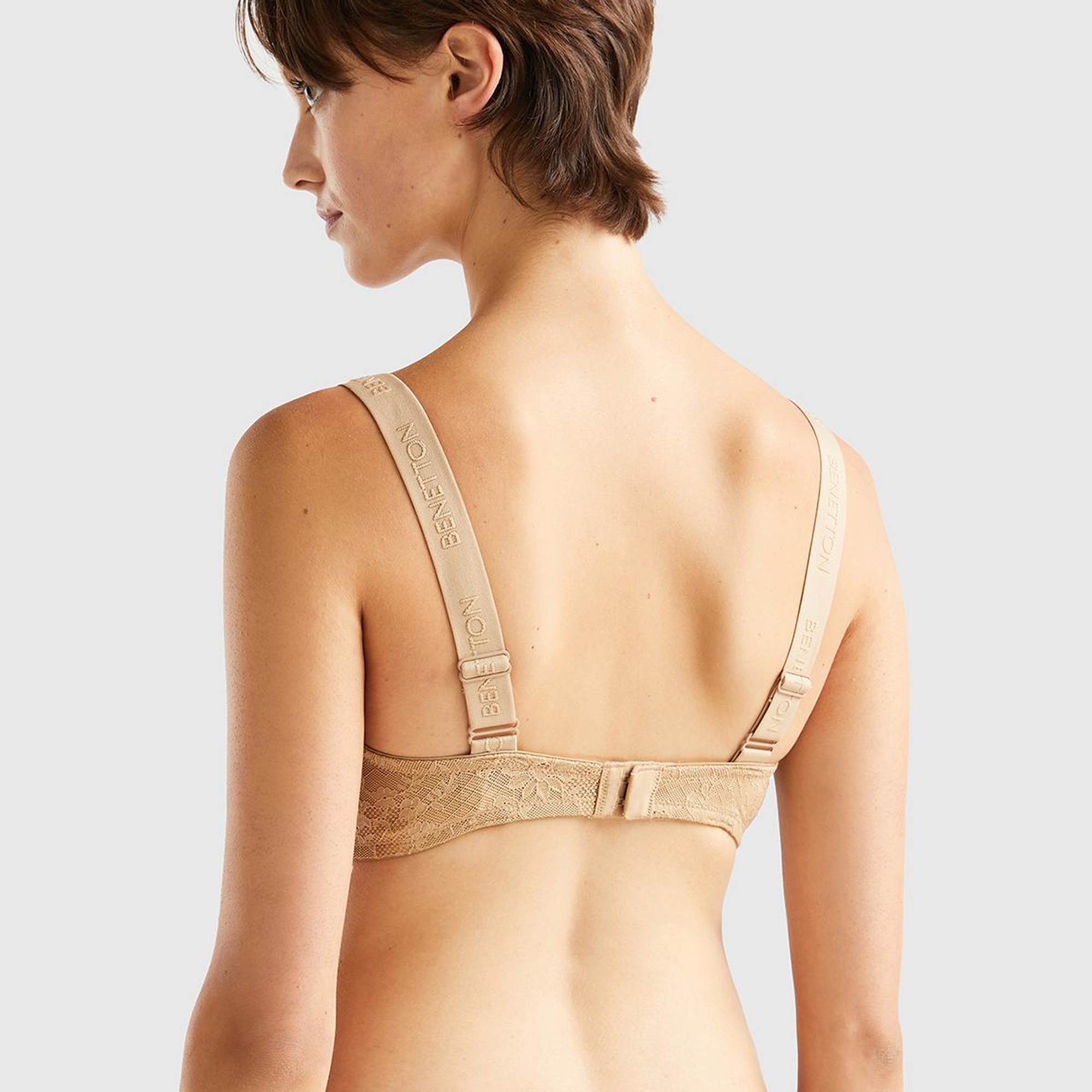 Kadın Taba Dantelli Balkonet Sütyen