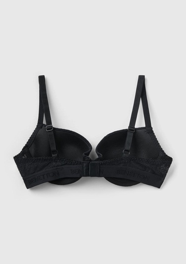  Kadın Siyah Dantelli Sütyen
