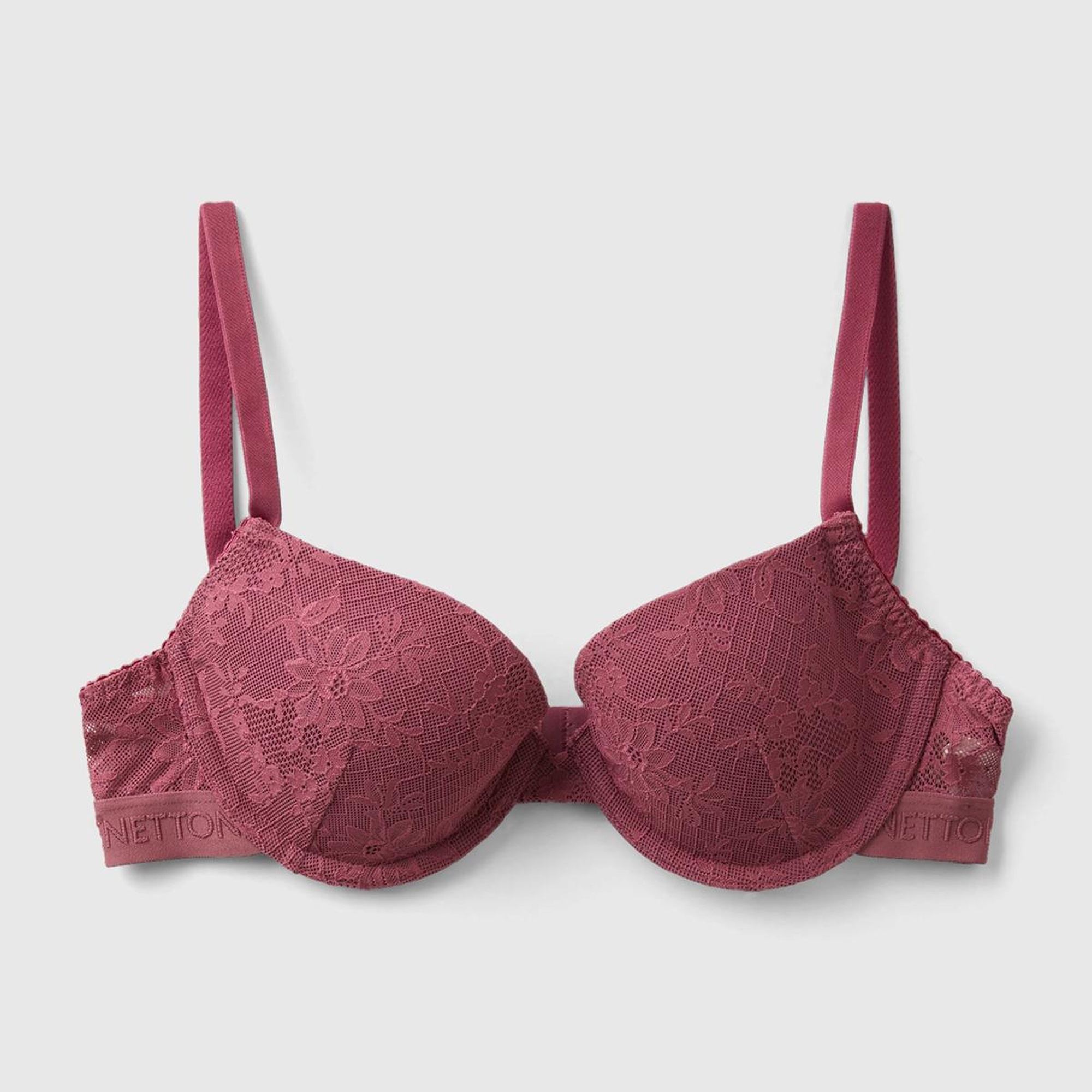 Kadın Bordo Dantelli Sütyen