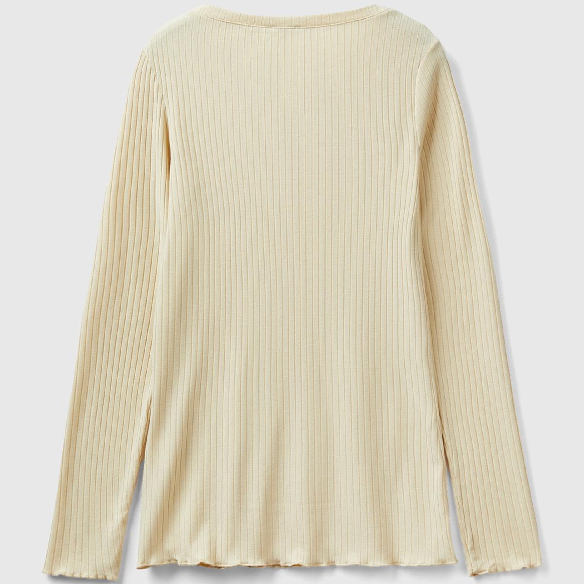 Kadın Bej Logo Detaylı T-Shirt