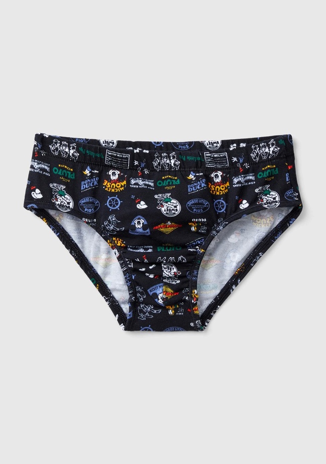  Erkek Çocuk Siyah Mickey Baskılı Külot