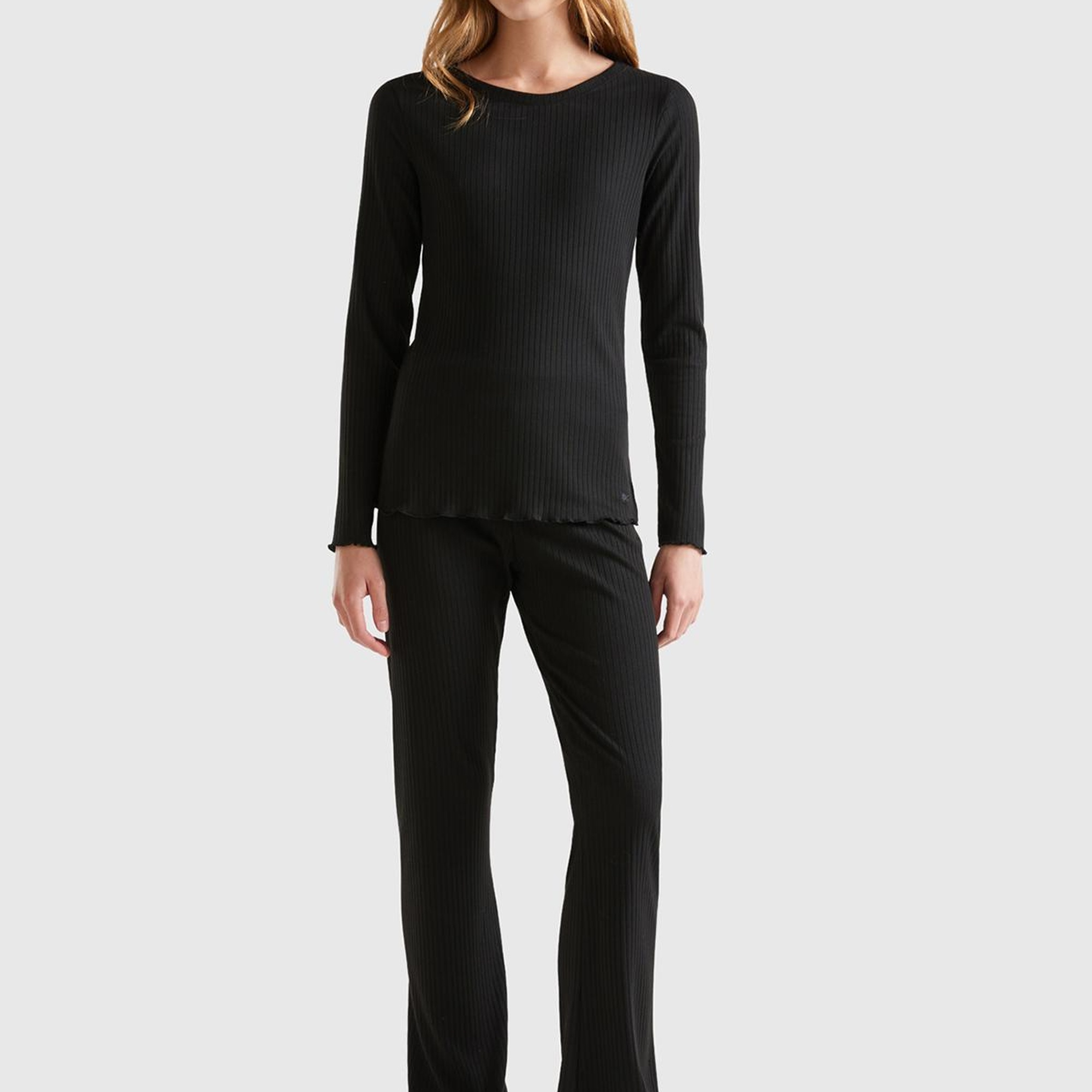 Kadın Siyah Logo Detaylı T-Shirt