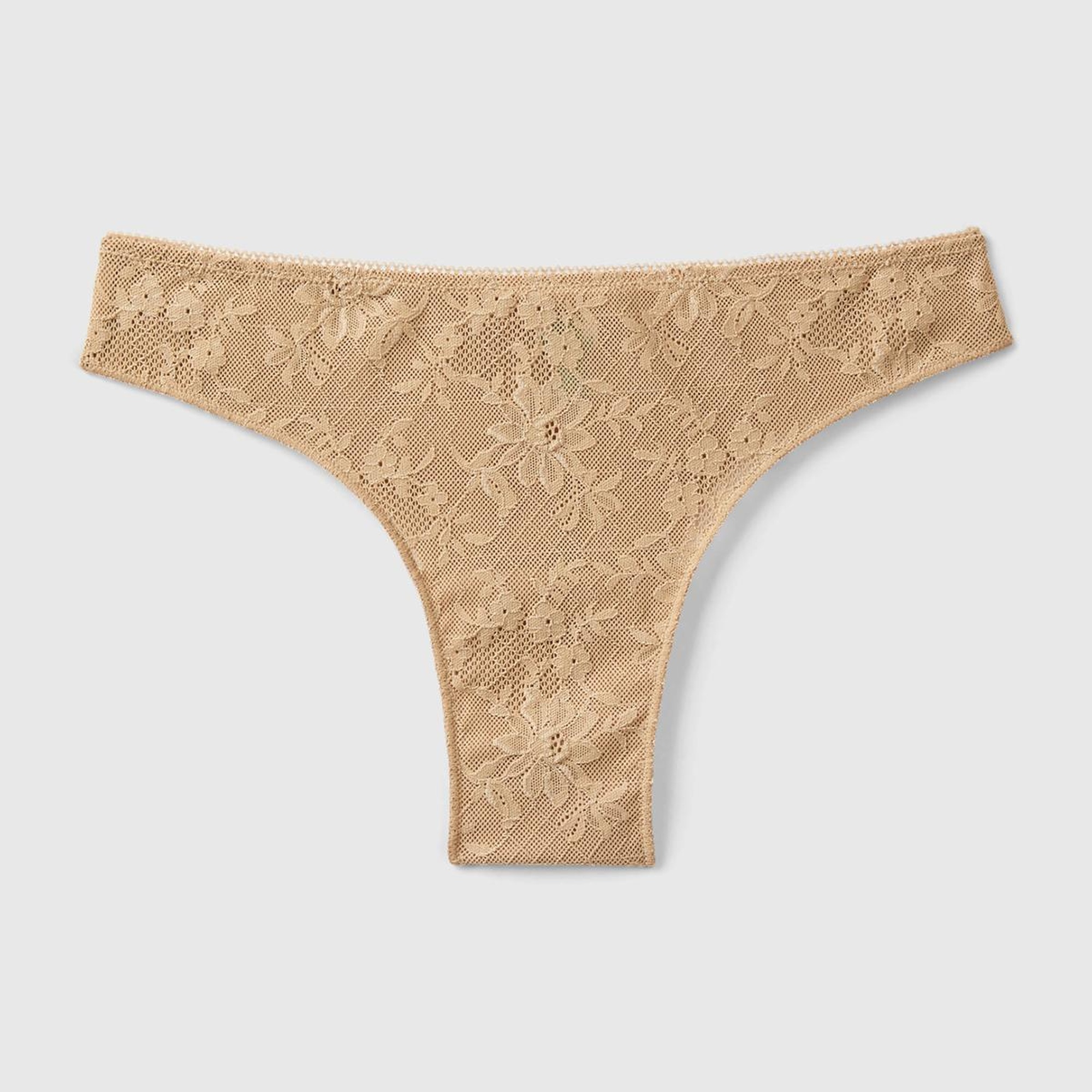 Kadın Taba Dantelli Brazilian Külot