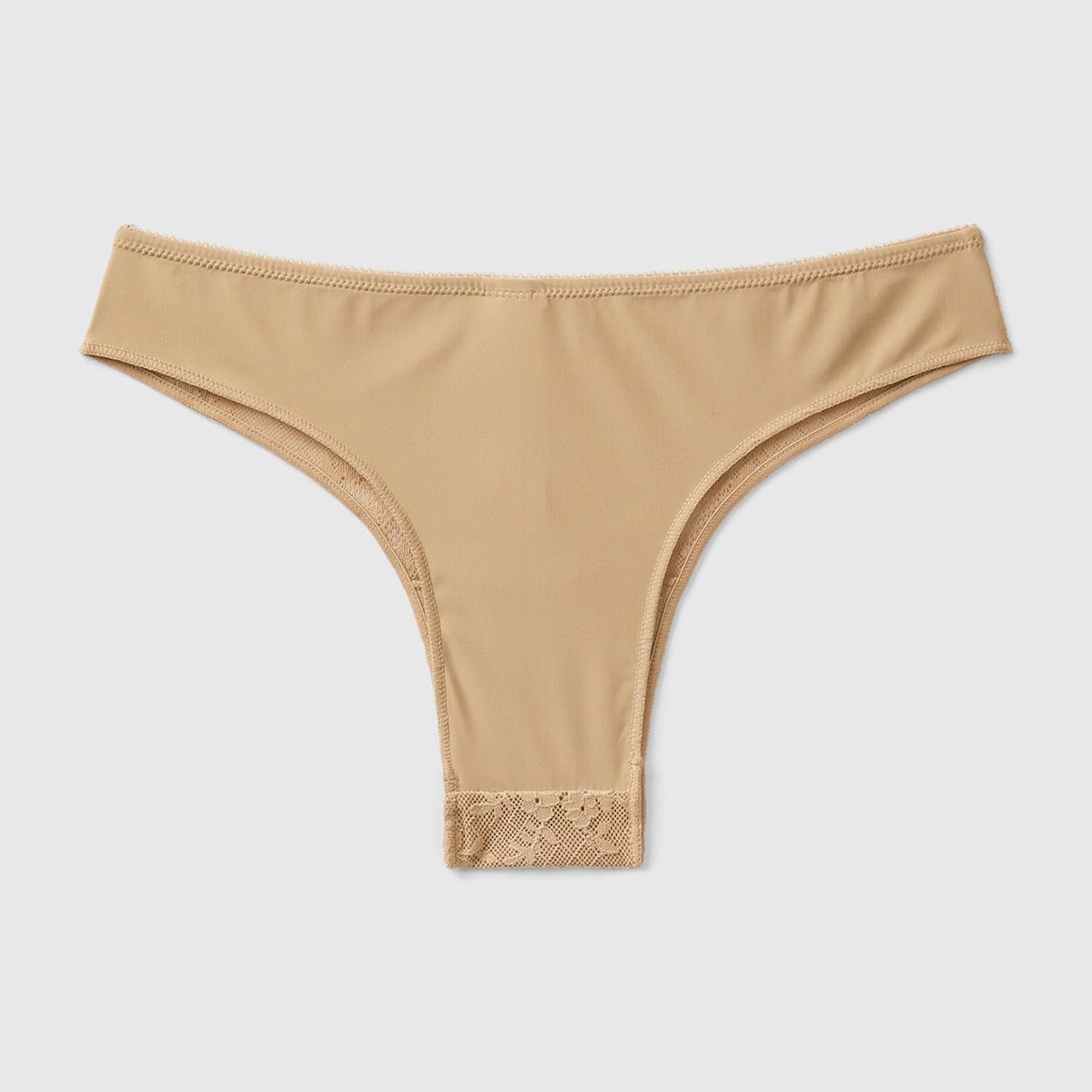 Kadın Taba Dantelli Brazilian Külot