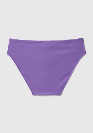  Kadın Mor Dantelli Slip Külot