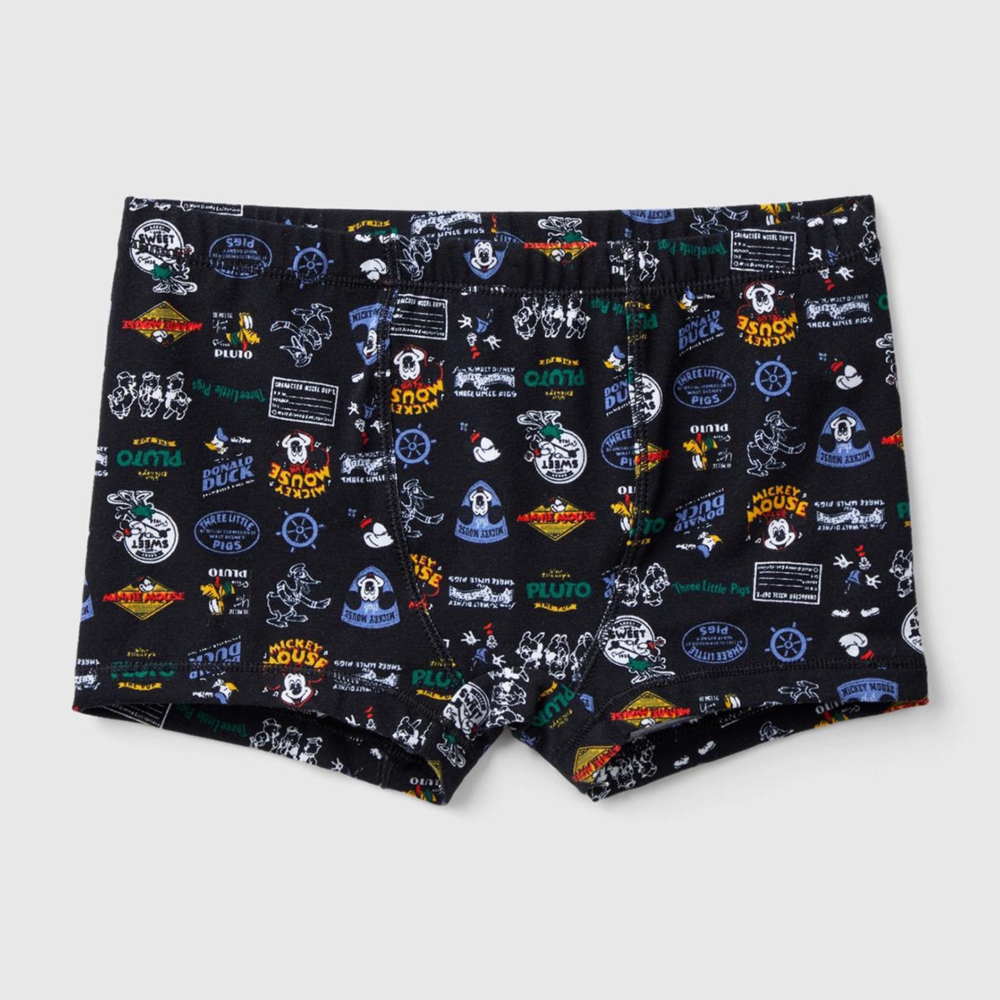 Erkek Çocuk Siyah Mickey Baskılı Boxer