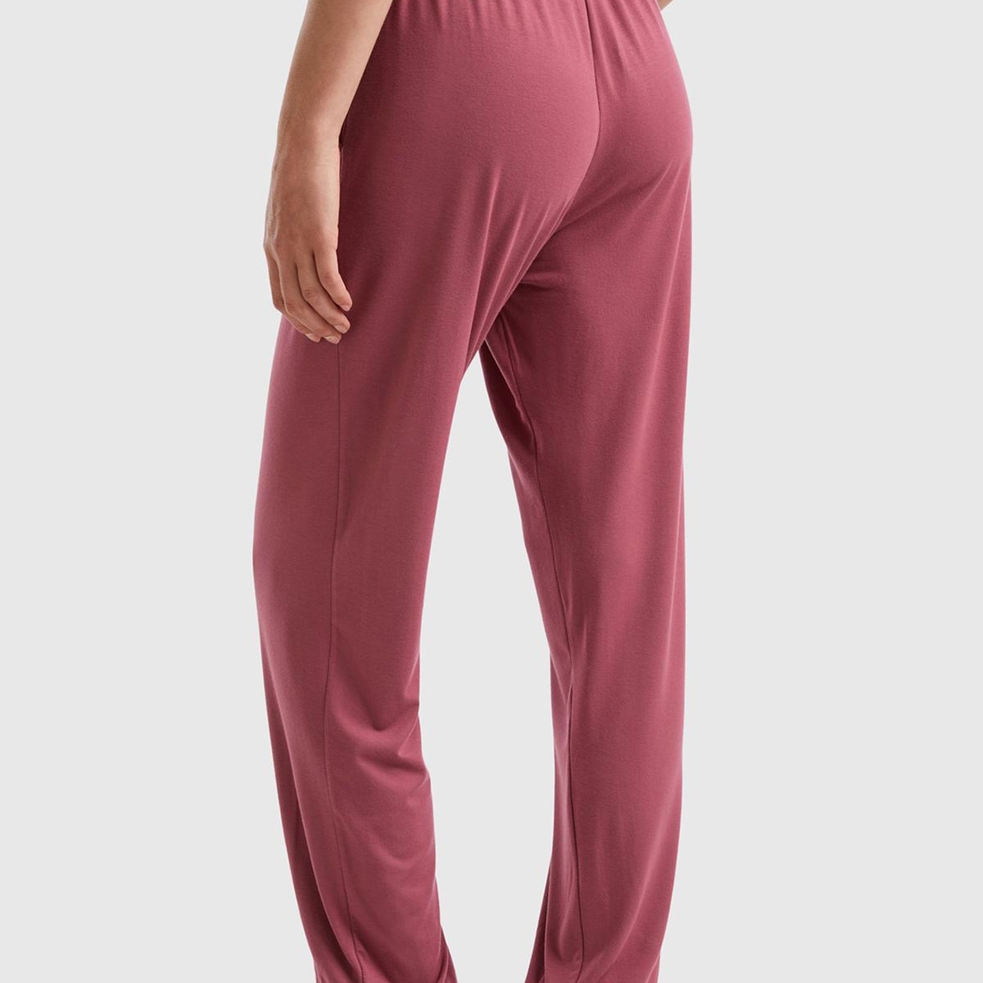 Kadın Bordo Büzgü Paçalı Eşofman Alt