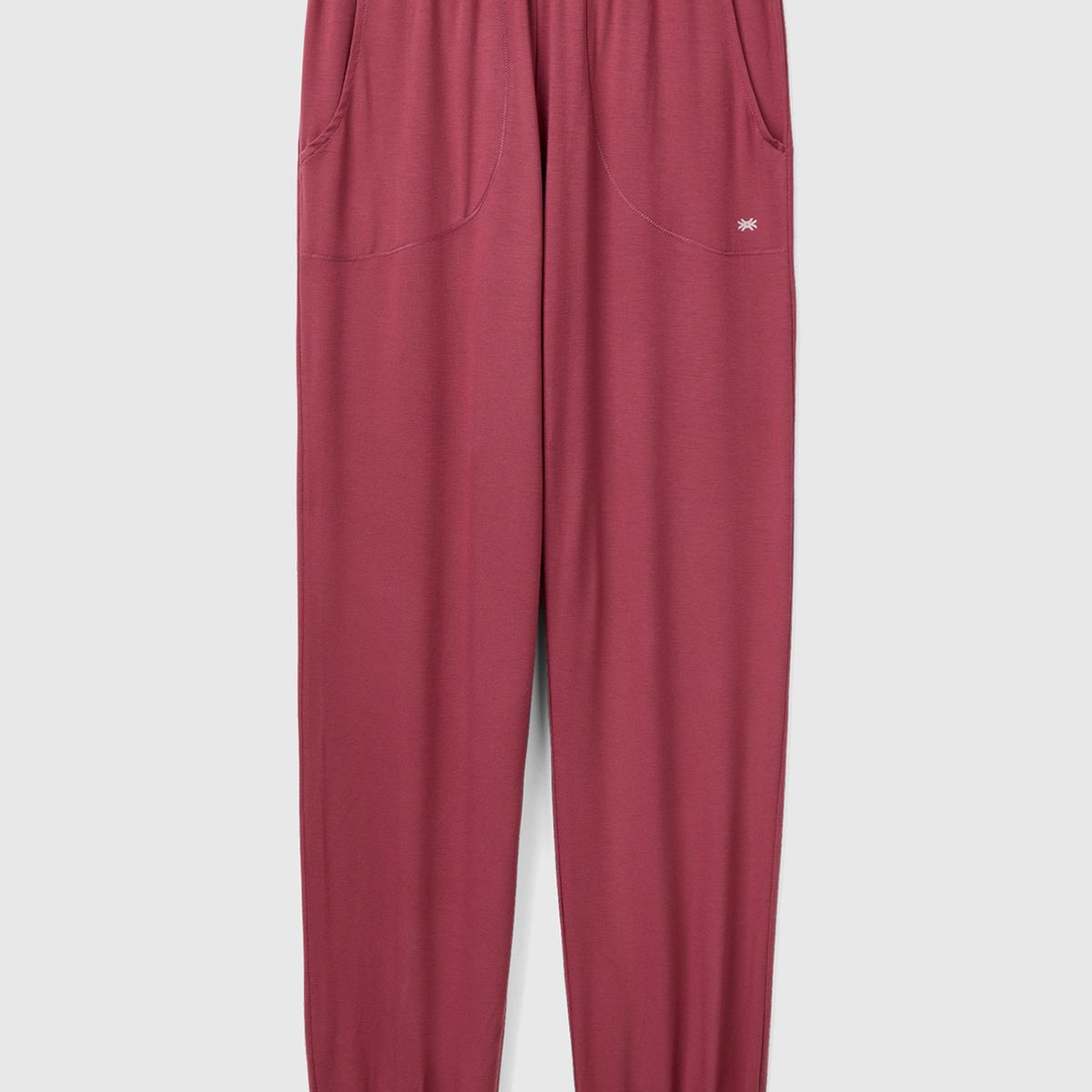 Kadın Bordo Büzgü Paçalı Eşofman Alt