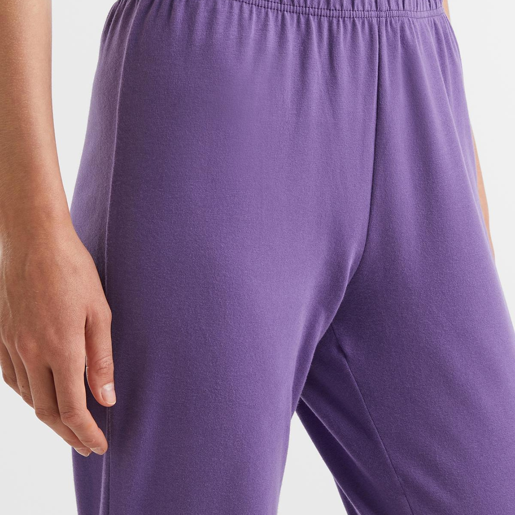 Kadın Mor Slogan Baskılı Pijama Takımı