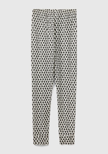  Kadın Karışık Tamamı Desenli Viskoz Karışımlı Pijama Alt