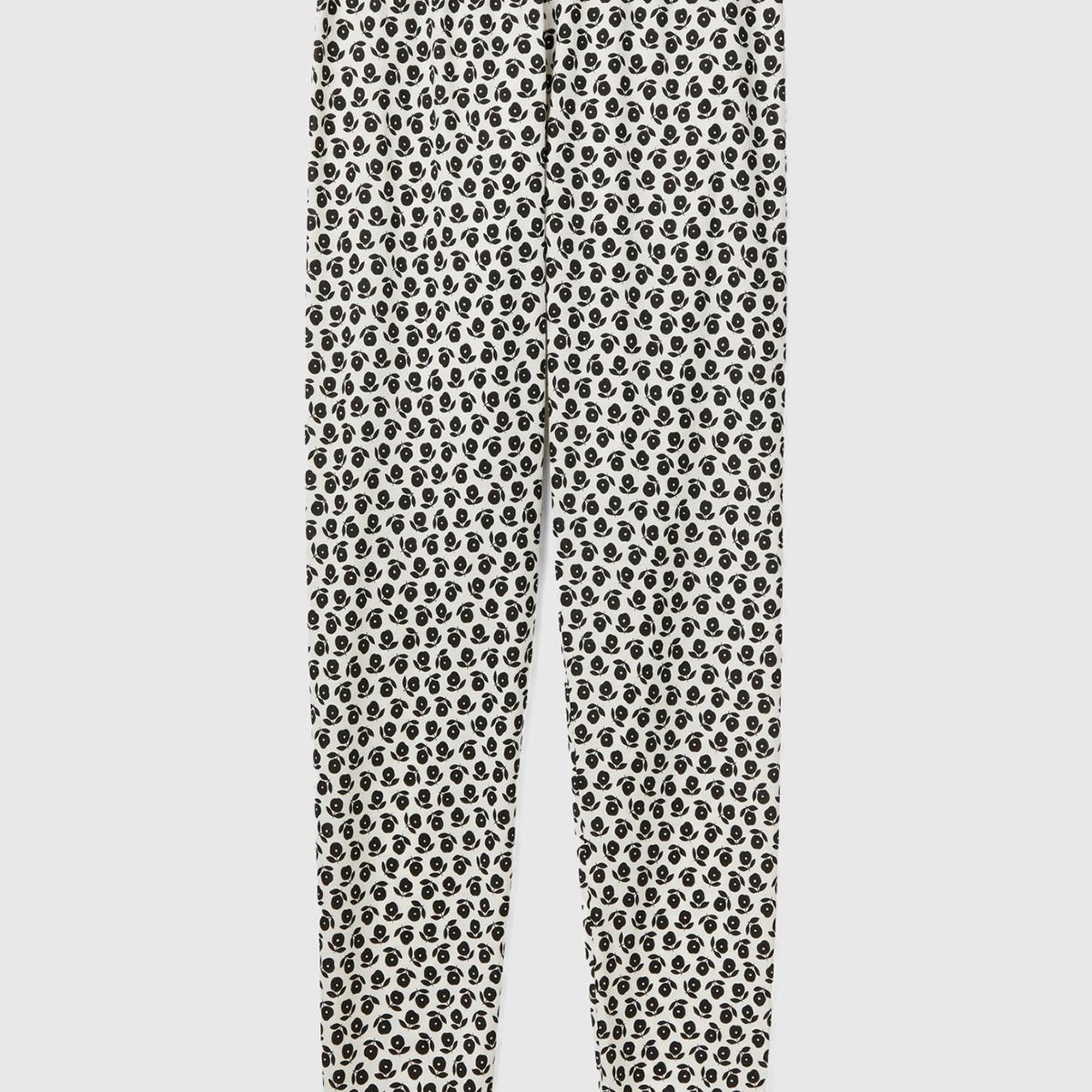 Kadın Karışık Tamamı Desenli Viskoz Karışımlı Pijama Alt