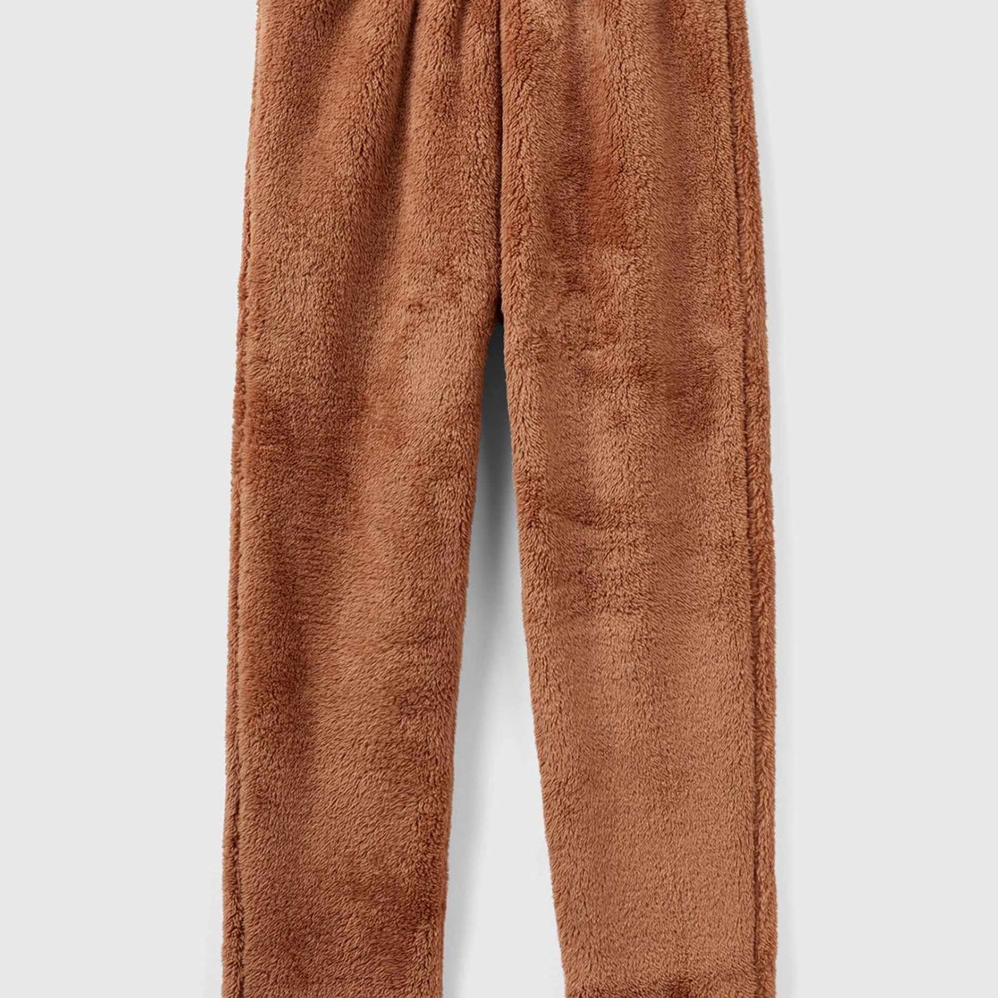 Kadın Taba Beli Lastikli Peluş Eşofman Alt